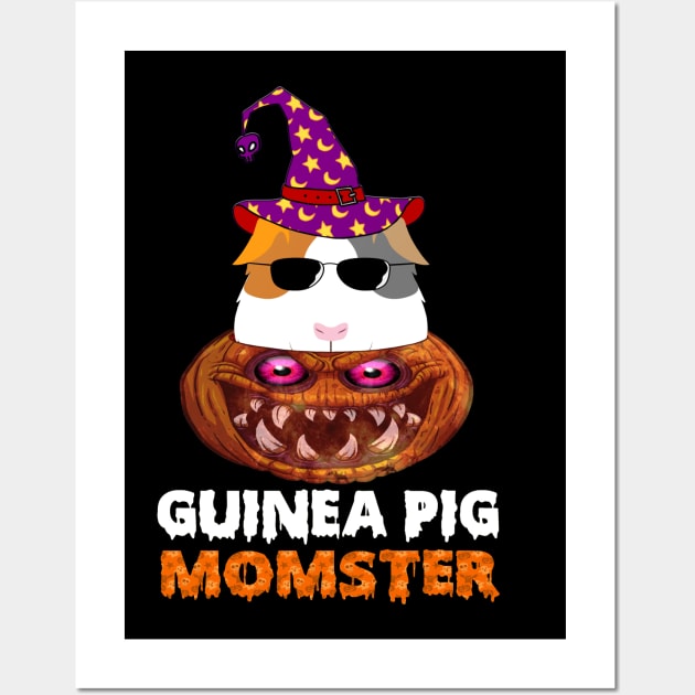 Guinea Pig Momster Halloween (4) Wall Art by Ravens